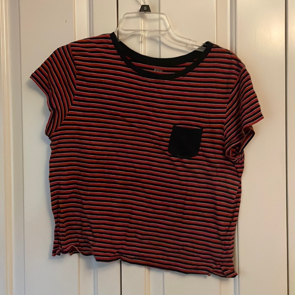 Urban outfitters red white and blue crop top